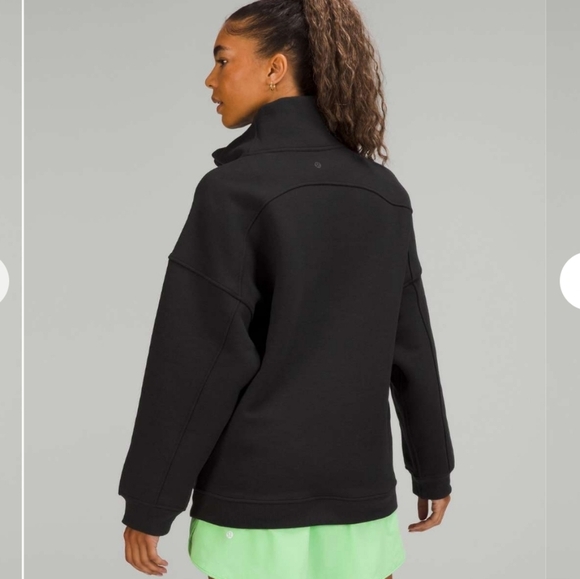 Lululemon Thick Fleece Half 1/2 Zip Sweatshirt in Black XS/S - Picture 12 of 15